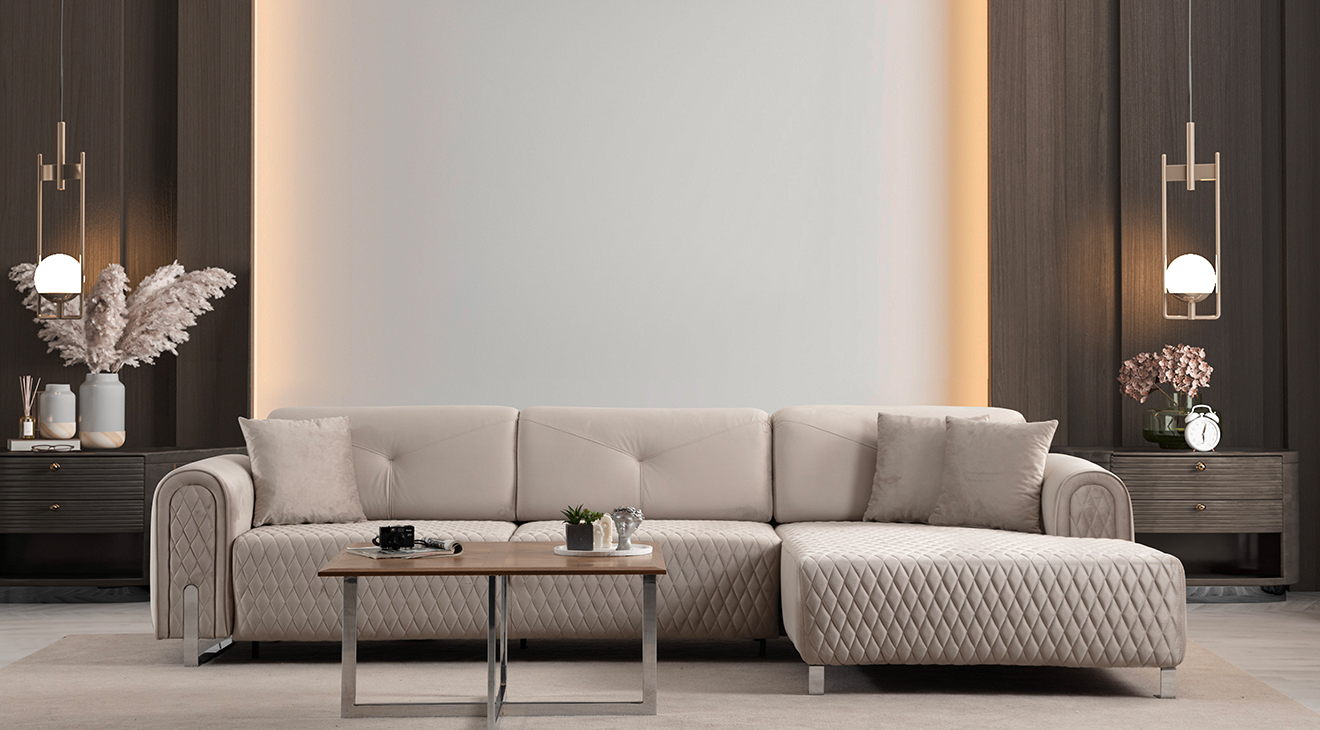 Versace Mini Köşe Koltuk Takımı Köşe Koltuk