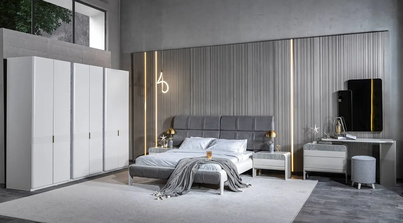 Genesis 6 Kapaklı Yatak Odası Takımı Yatak Odası