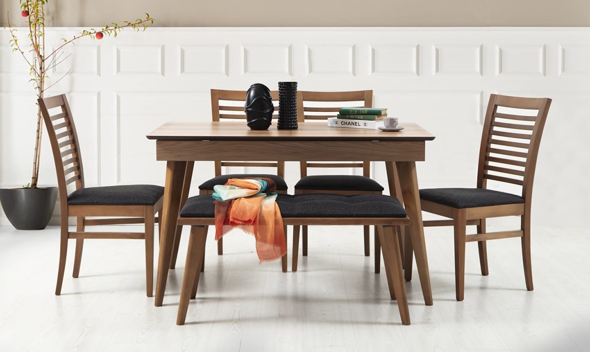 Polo Ceviz Yemek Masası Masalar