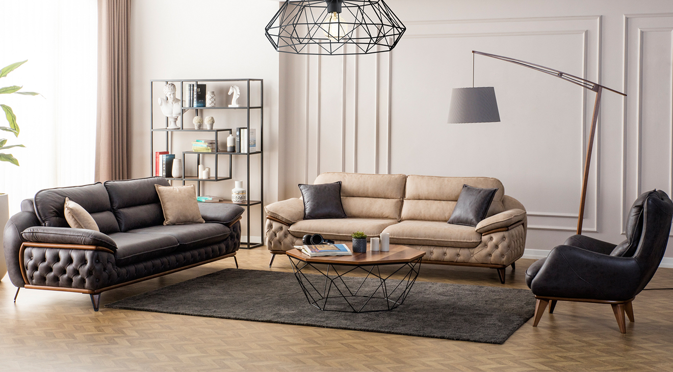 Jaguar Ahşap Ayaklı Yataklı Koltuk Takımı Yataklı Koltuk Takımları