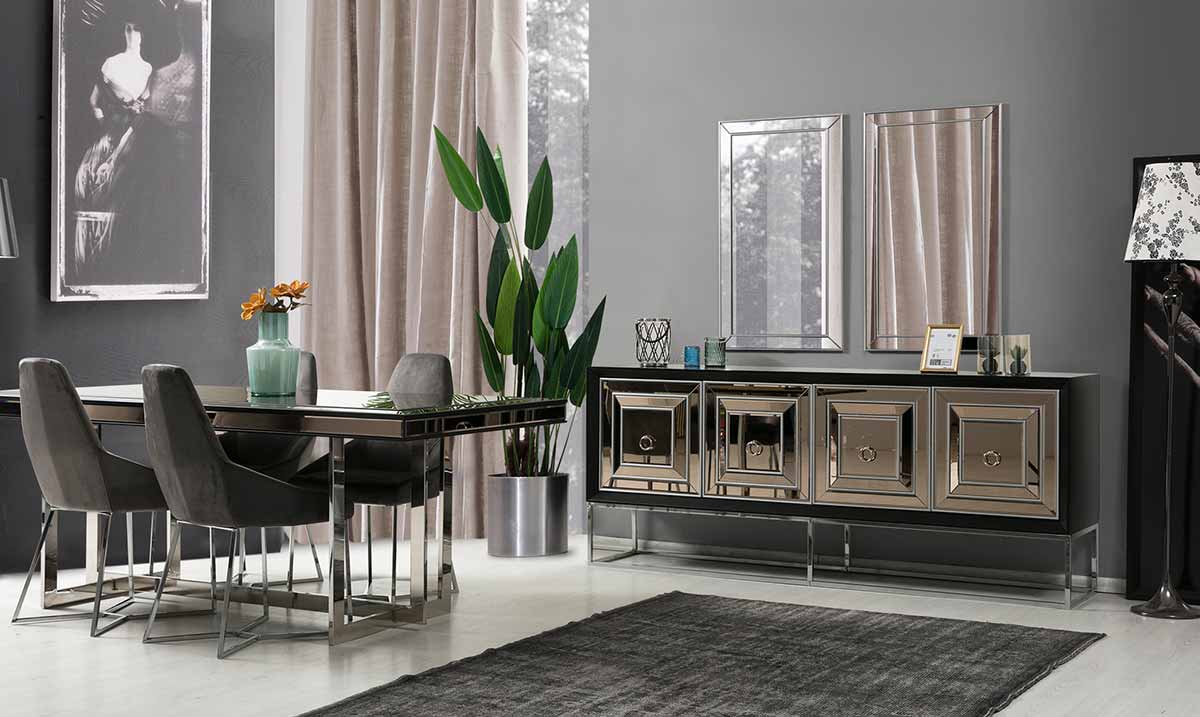 Valery Metal Ayaklı Yemek Odası Takımı Yemek Odası