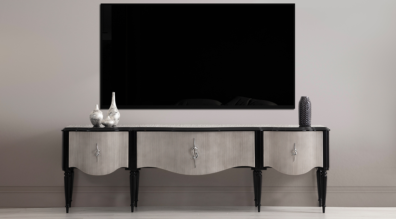 Maserati Ahşap Ayaklı Tv Ünitesi TV Ünitesi