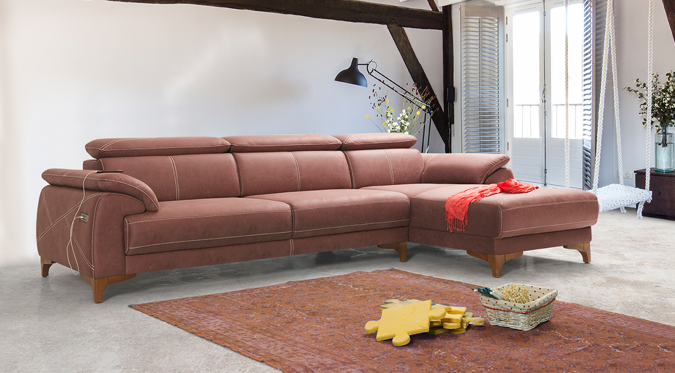 Oscar Relax Motorlu USB Girişli Köşe Koltuk Takımı 2 Motorlu Köşe Takımları