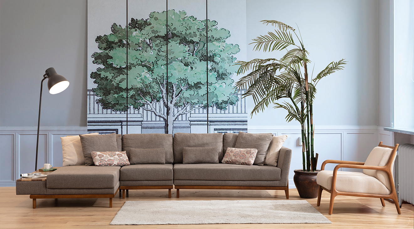 Argemon Sehpalı Modern Orta Köşe Koltuk Modern Köşe Takımları