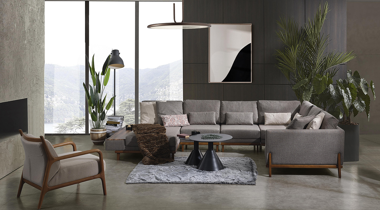 Argemon Sehpalı Köşe Koltuk Takımı Köşe Koltuk