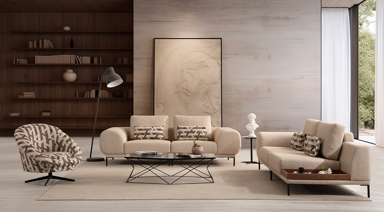 Calyx Sehpalı Modern Koltuk Takımı Modern Koltuk Takımı