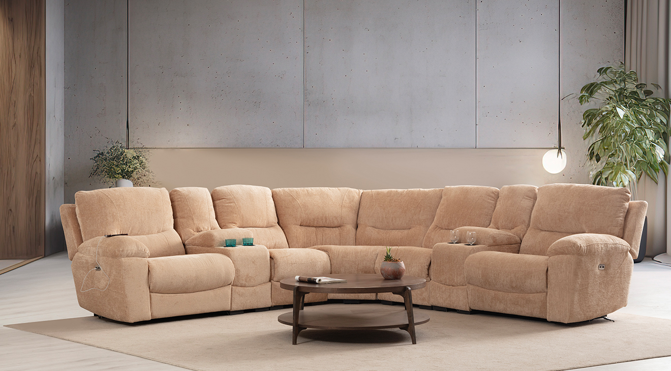 Ravella Kumaş Köşe Koltuk Takımı Köşe Koltuk