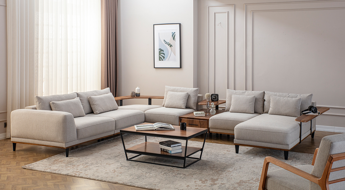 Konfor U Köşe Koltuk Takımı Köşe Koltuk