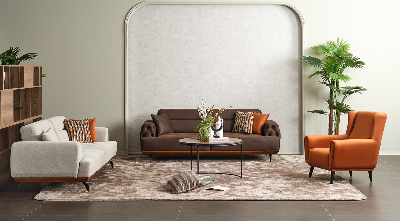 Dallas Yataklı Modern Koltuk Takımı Modern Koltuk Takımı