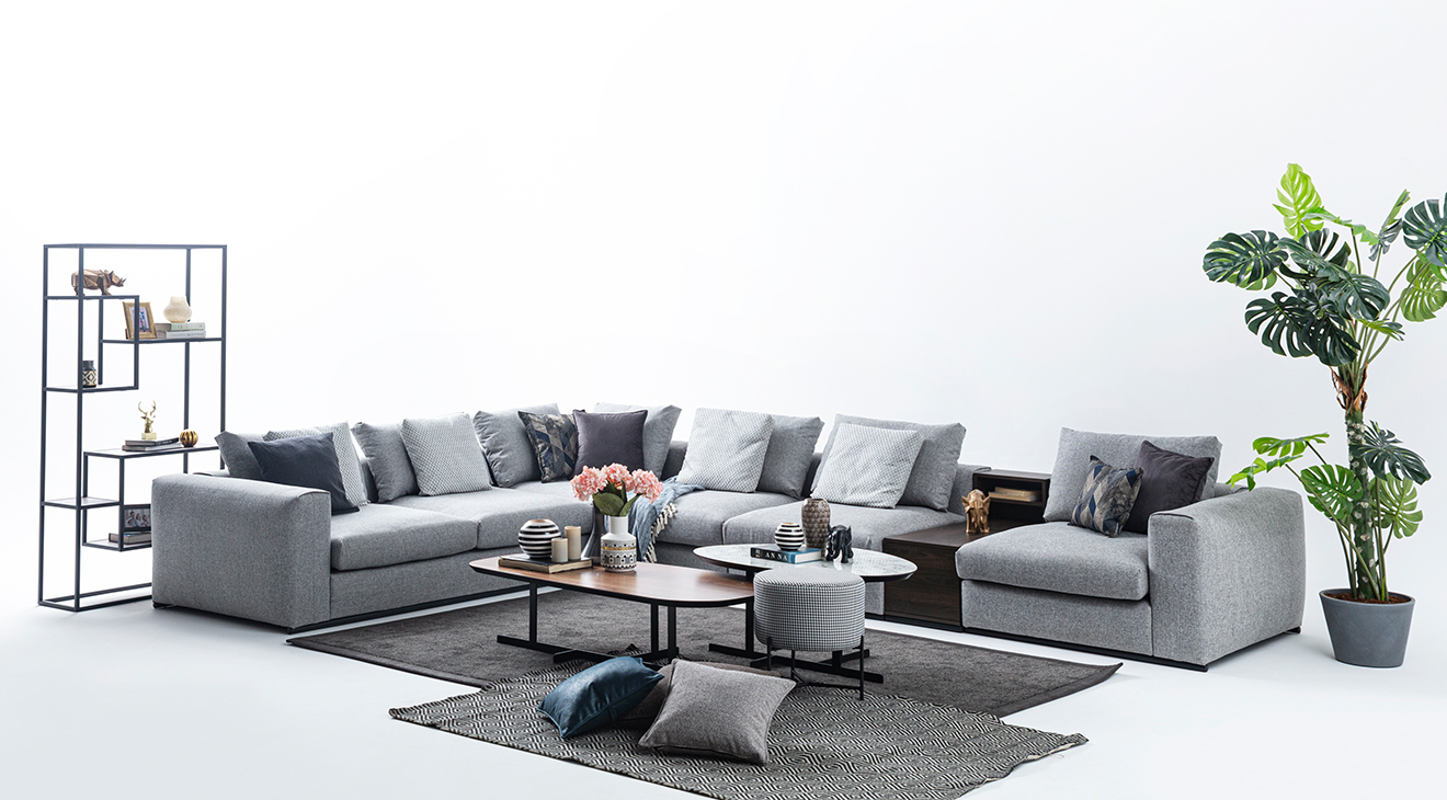 Master Gri Köşe Koltuk Takımı Köşe Koltuk