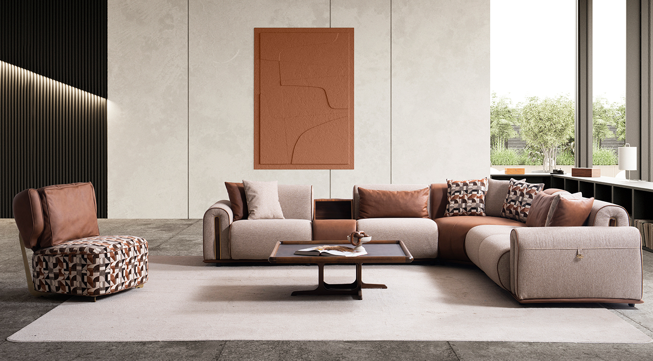 Grande Köşe Koltuk Takımı Köşe Koltuk