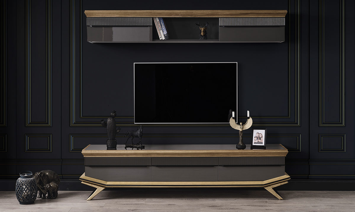 Grand Ahşap Ayaklı Tv Ünitesi TV Ünitesi