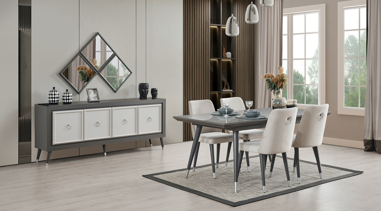 Marian Ahşap Ayaklı Yemek Odası Takımı Yemek Odası