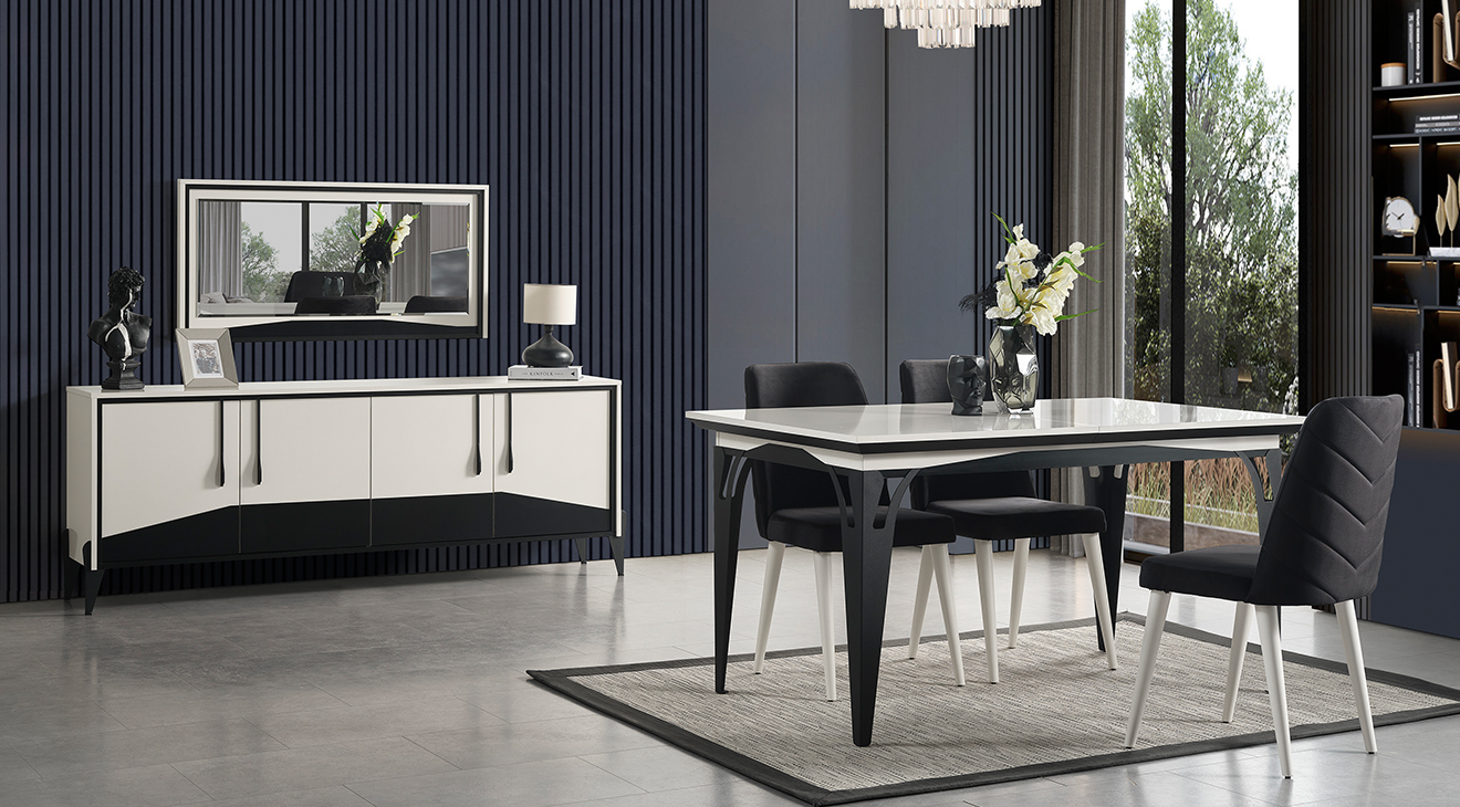 Nehir Modern Yemek Odası Takımı Yemek Odası