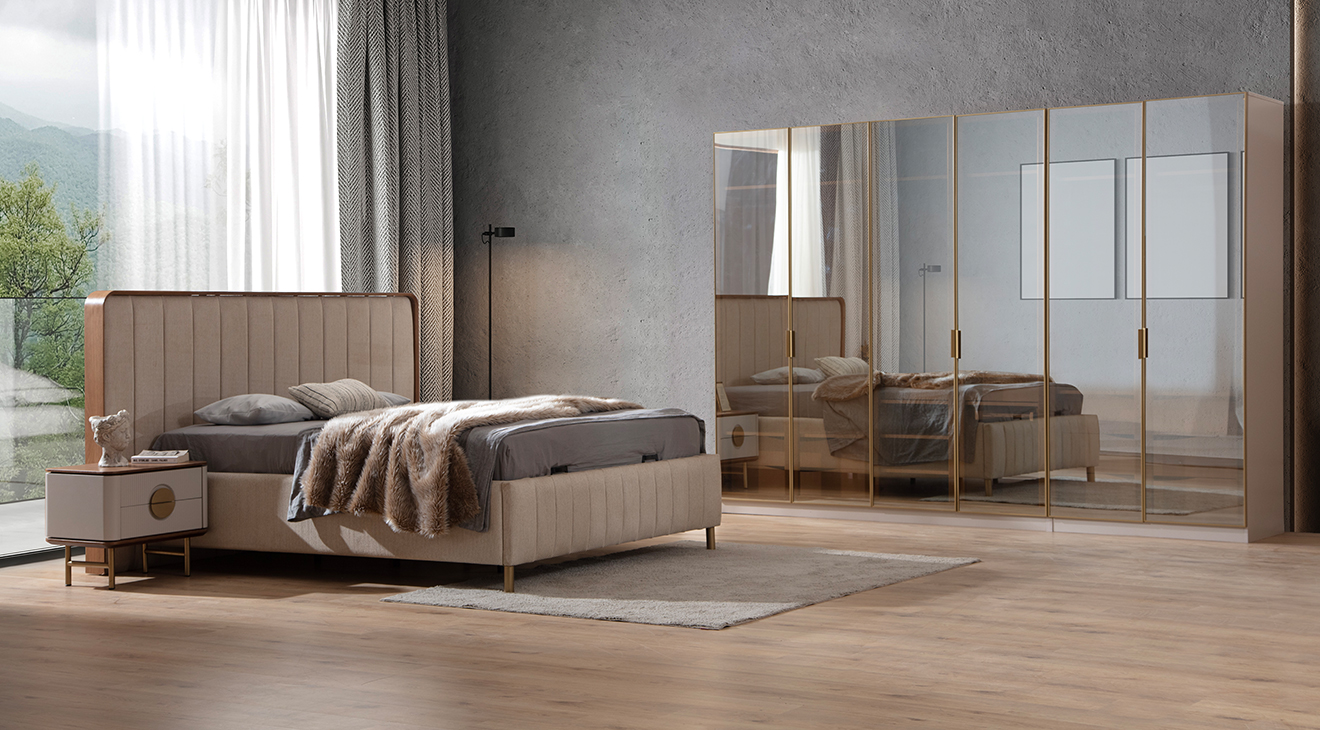 Viola 6 Kapaklı Yatak Odası Takımı 2 Yatak Odası