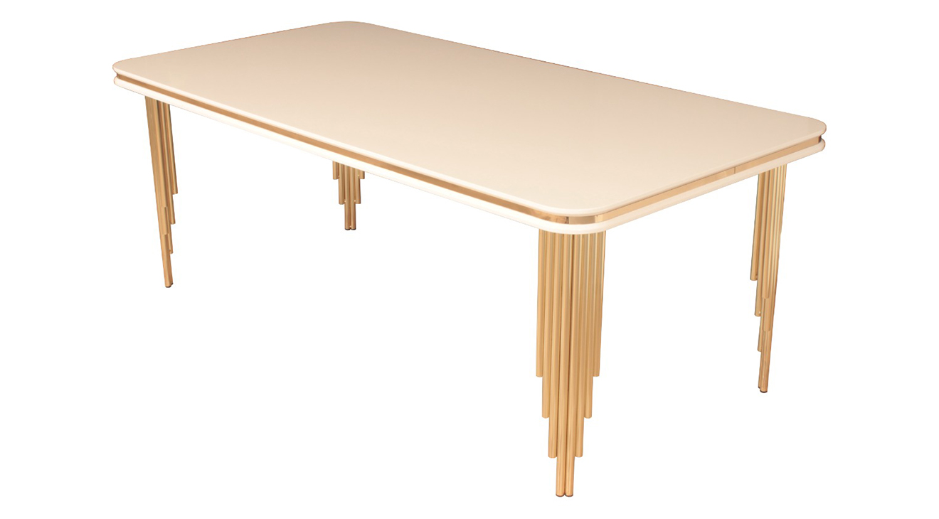 Side Gold Metal Ayaklı Masa Masa Sandalye