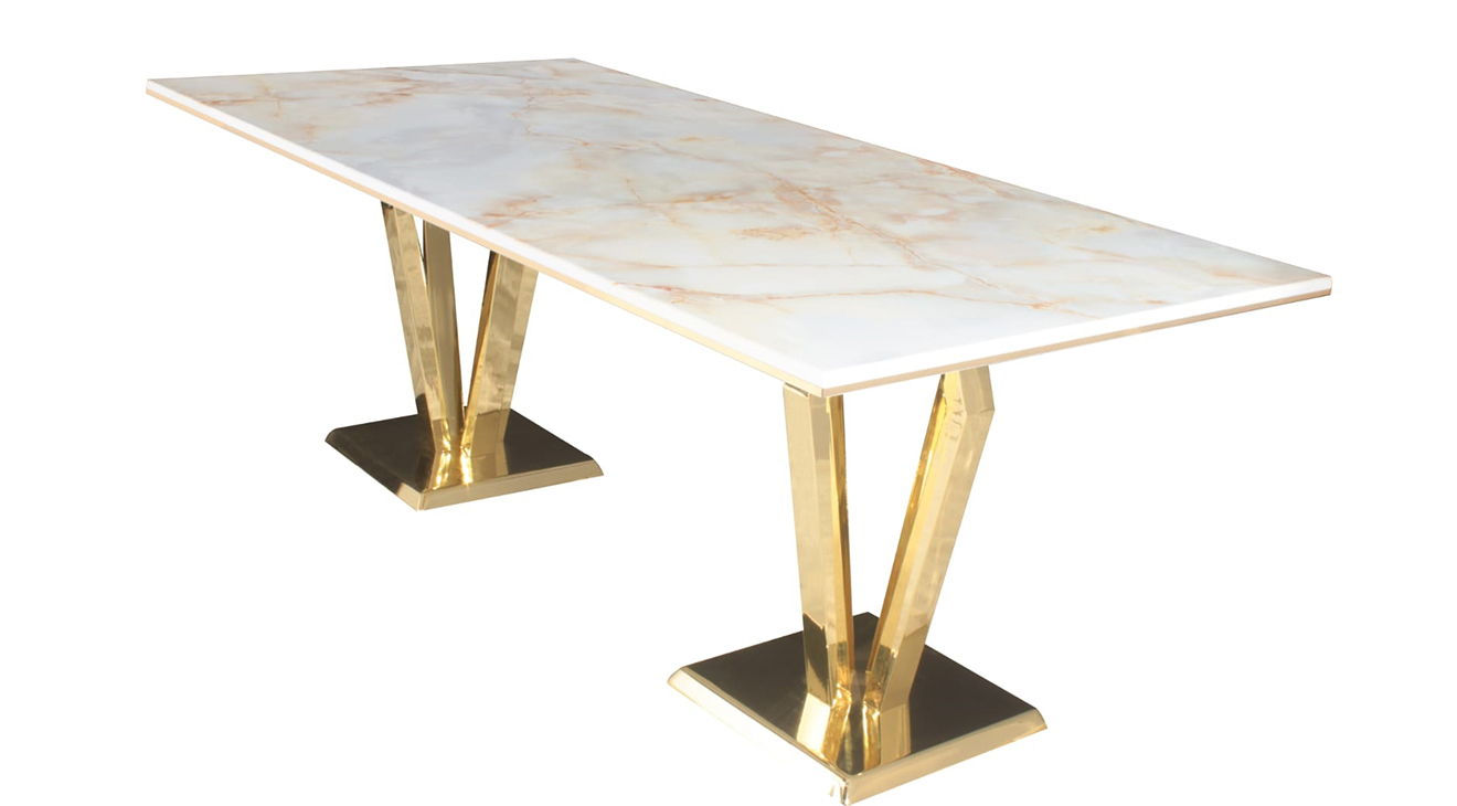 Vegas Gold Metal Ayaklı Masa Masa Sandalye