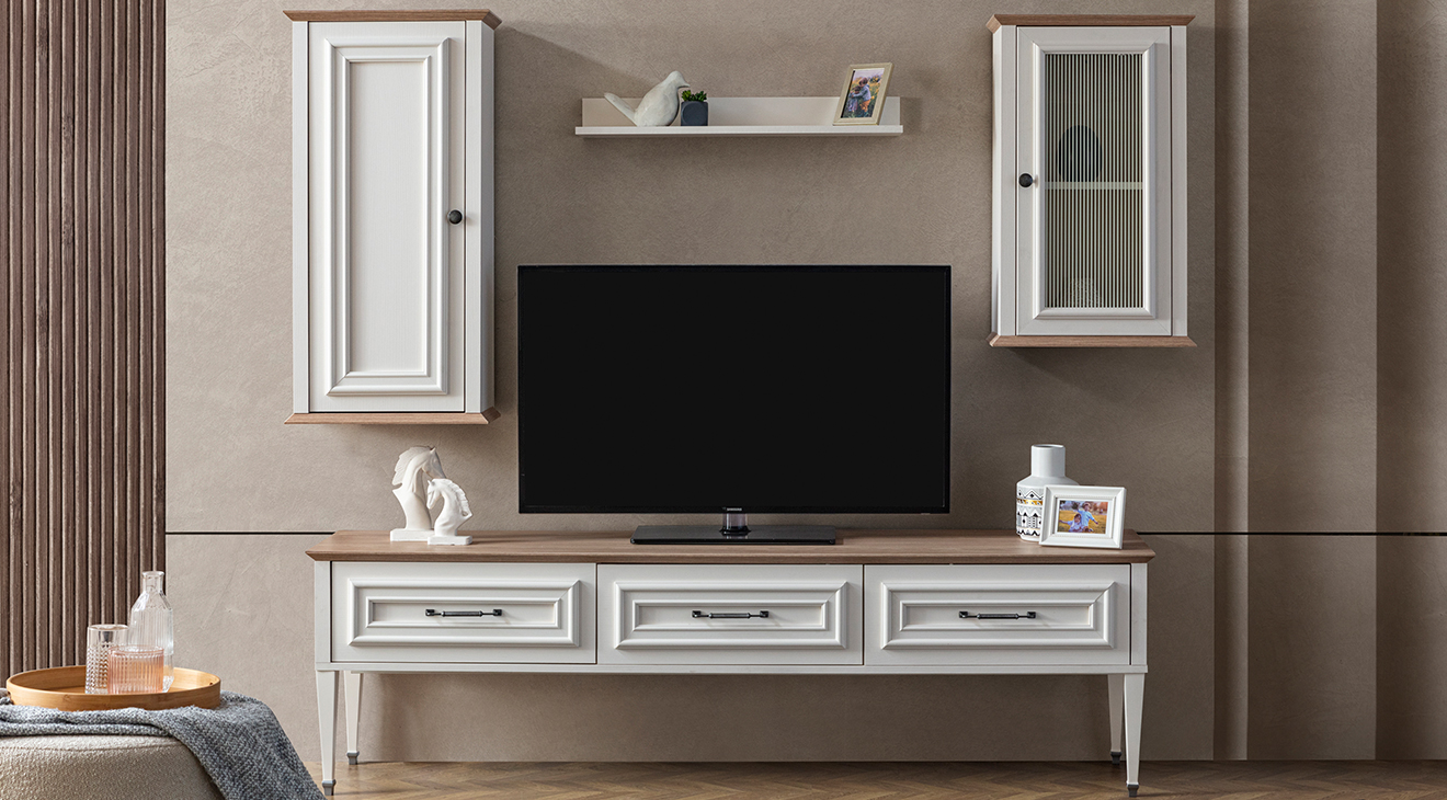 İstanbul Ahşap Ayaklı Tv Ünitesi TV Ünitesi