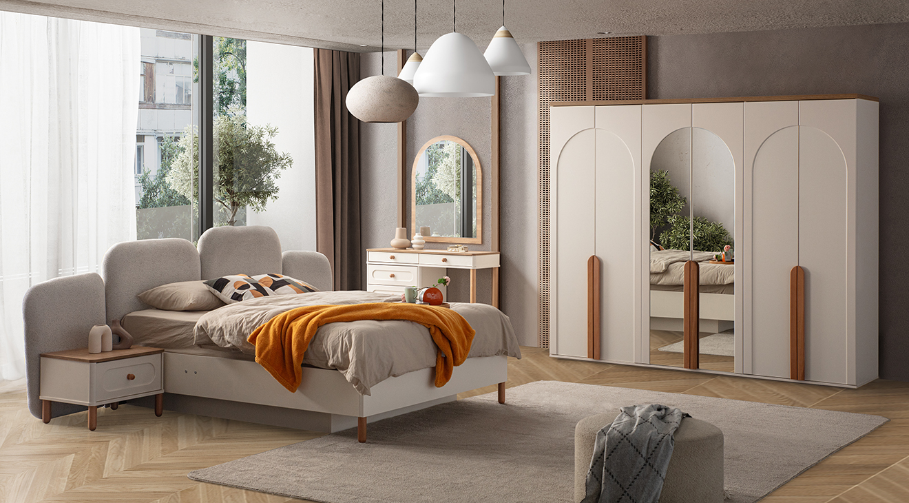 Bohem Zen 6 Kapaklı Yatak Odası Takımı Yatak Odası