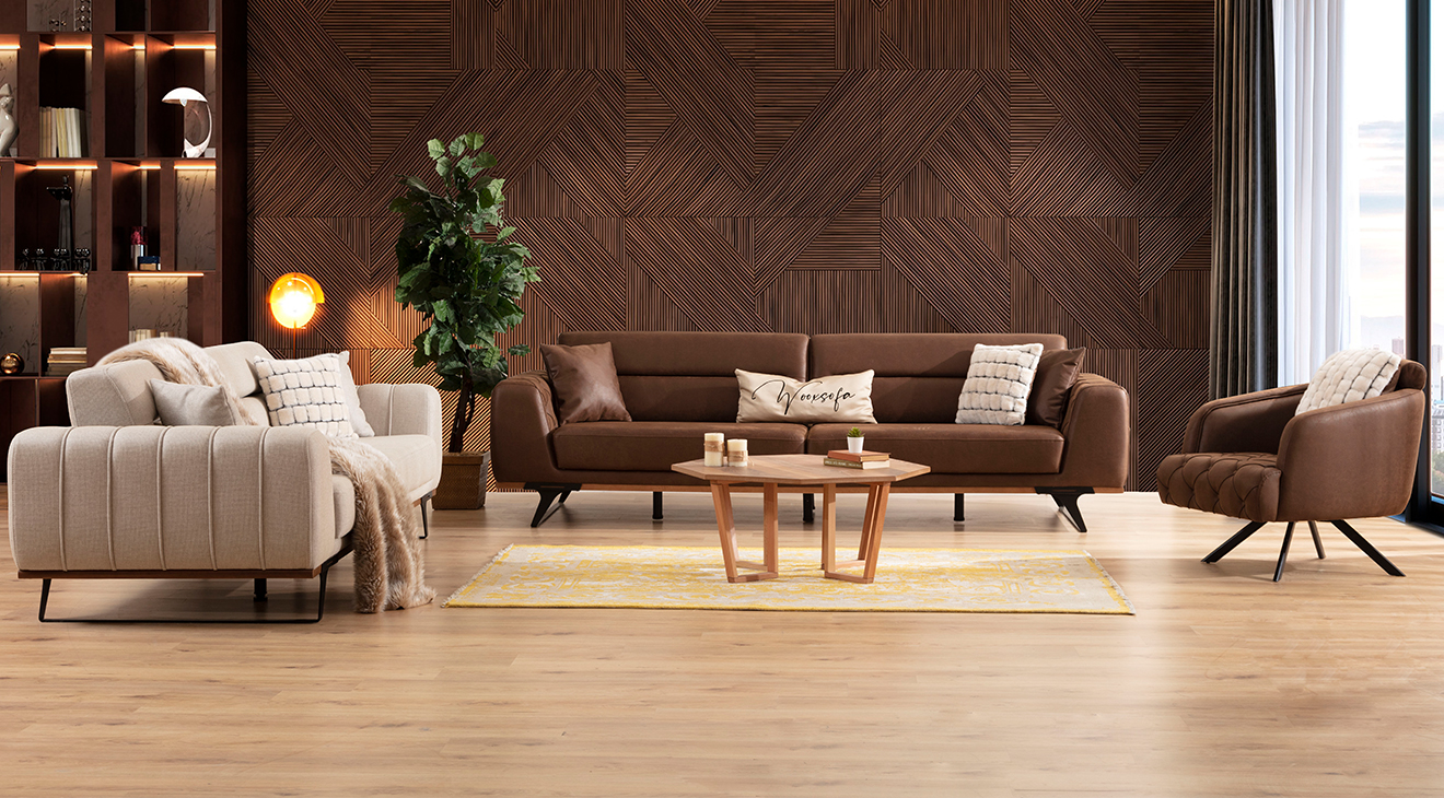 Kent Siyah Metal Ayaklı Yataklı Koltuk Takımı Yataklı Koltuk Takımları