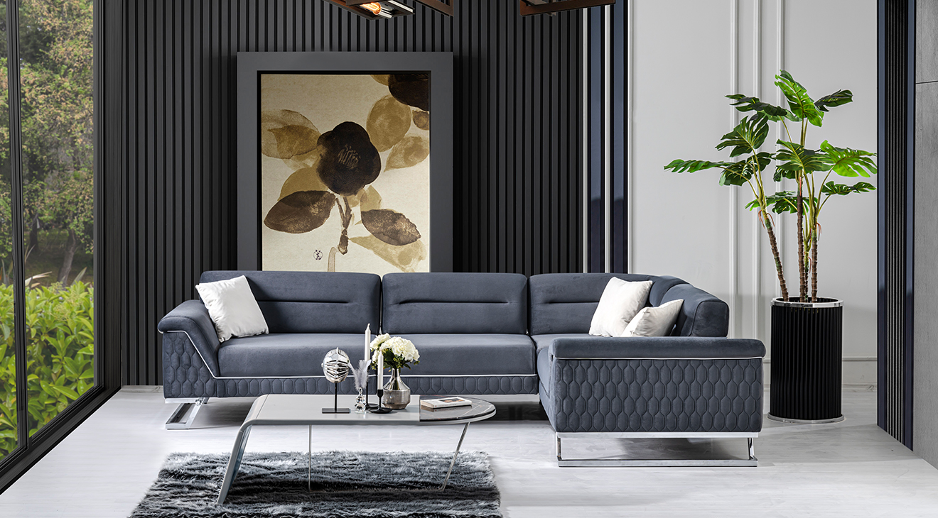 Artoo Yataklı Metal Ayaklı Köşe Koltuk Takımı Yataklı KöşeTakımları