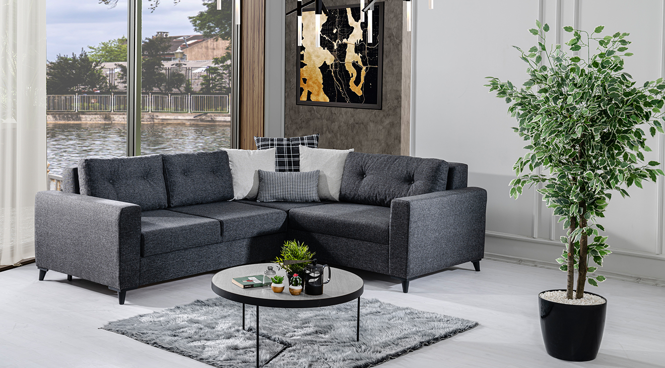 Bahar Yataklı Köşe Koltuk Takımı Yataklı KöşeTakımları