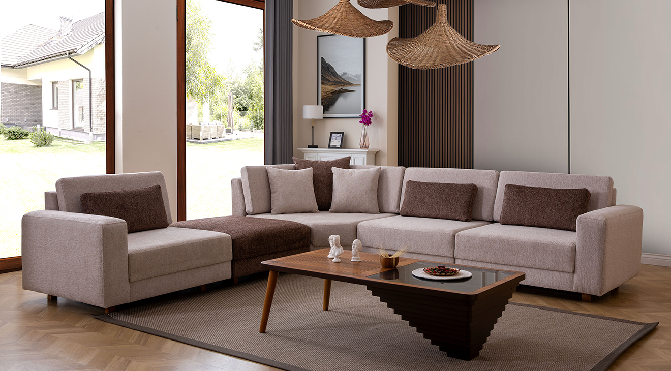 Padme Modern Köşe Koltuk Takımı Modern Köşe Takımları