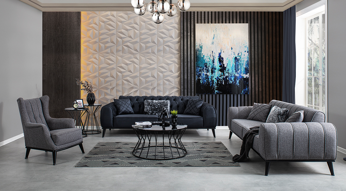 Enza Modern Yataklı Koltuk Takımı Modern Koltuk Takımı