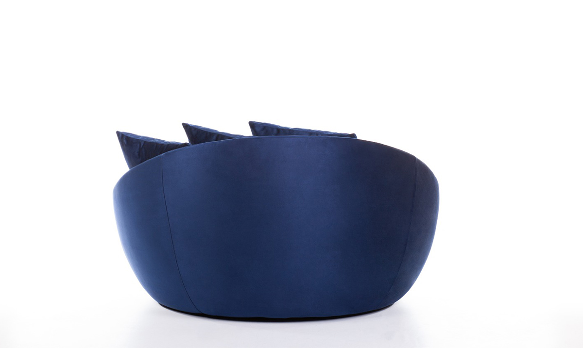 Fotelja Mavi Berjer Tekli Koltuk