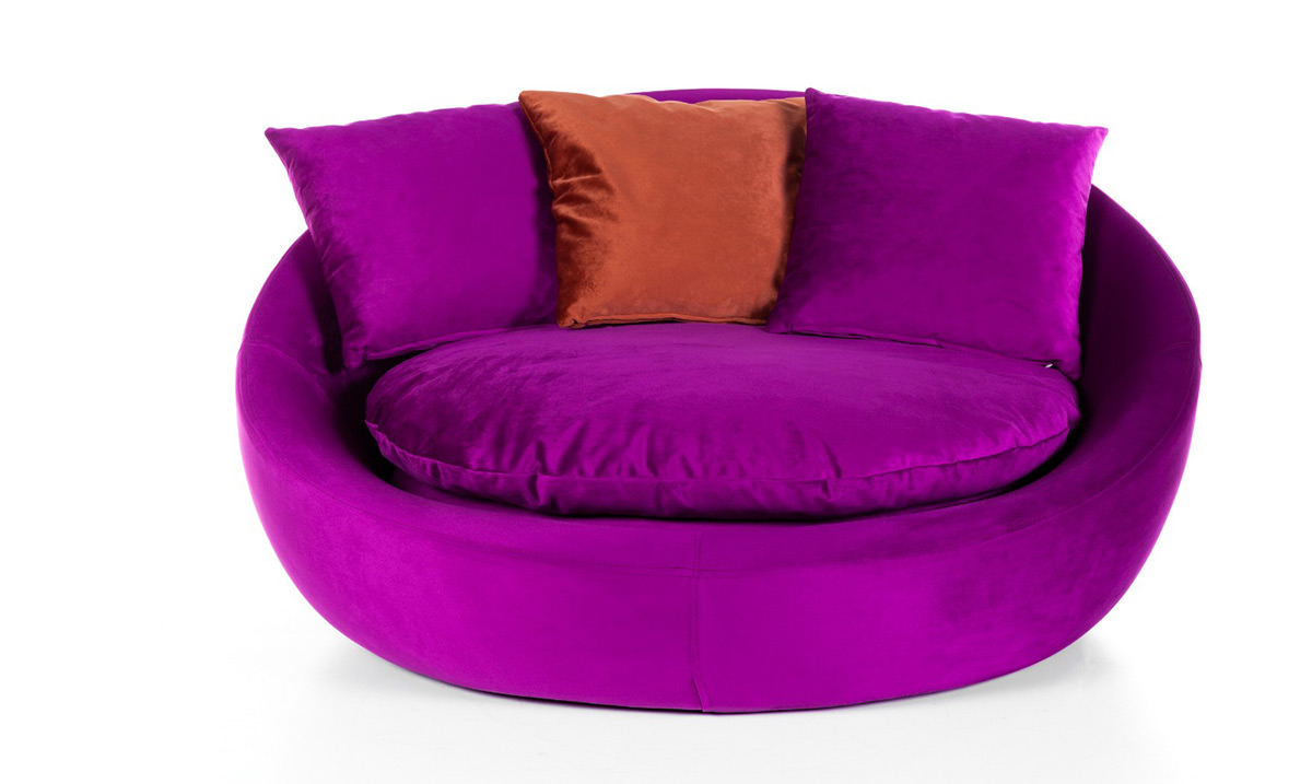 Fotelja Mor Berjer Tekli Koltuk