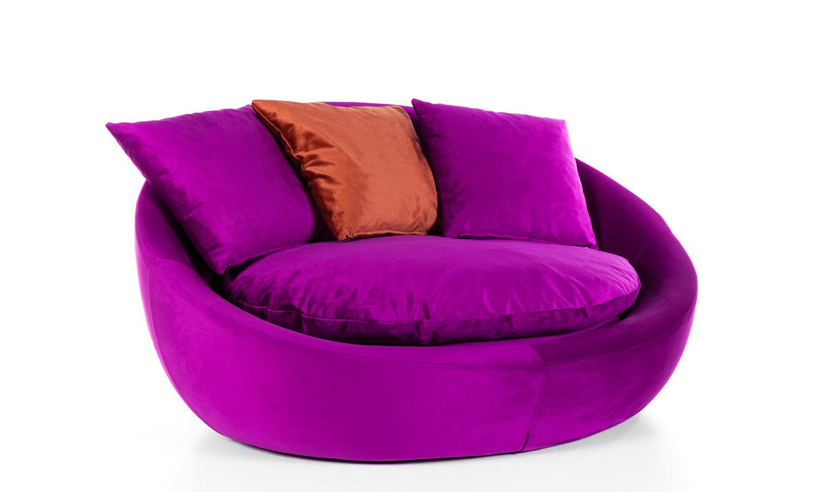 Fotelja Mor Berjer Tekli Koltuk