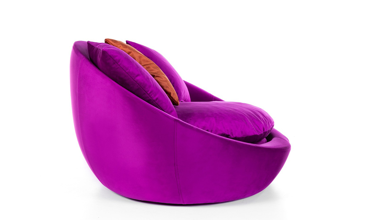 Fotelja Mor Berjer Tekli Koltuk