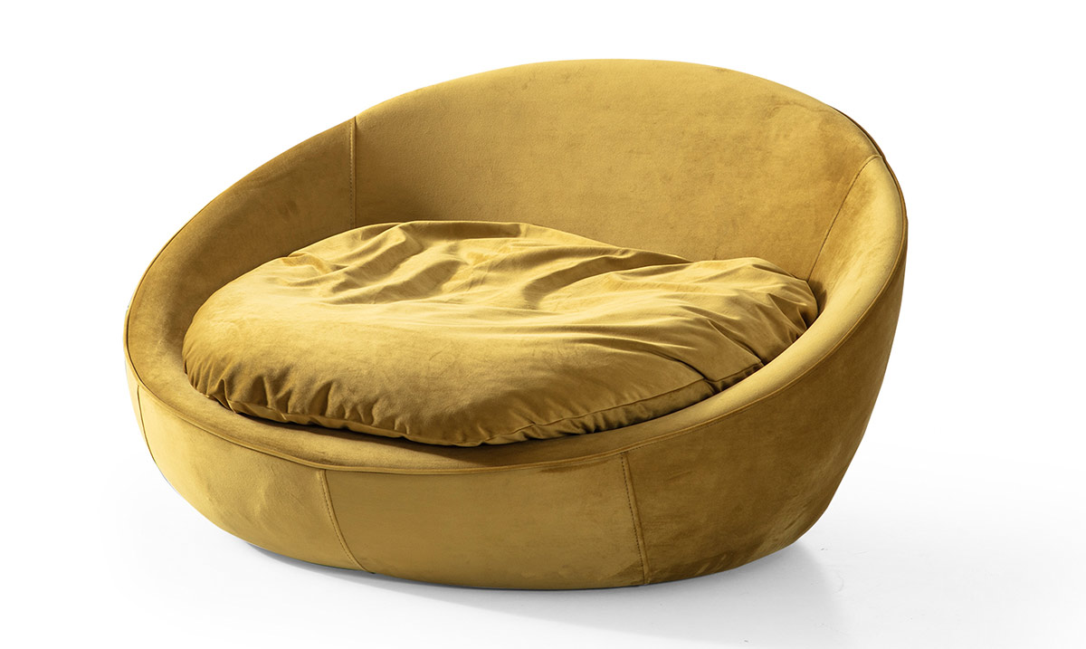 Fotelja Sarı Berjer Tekli Koltuk