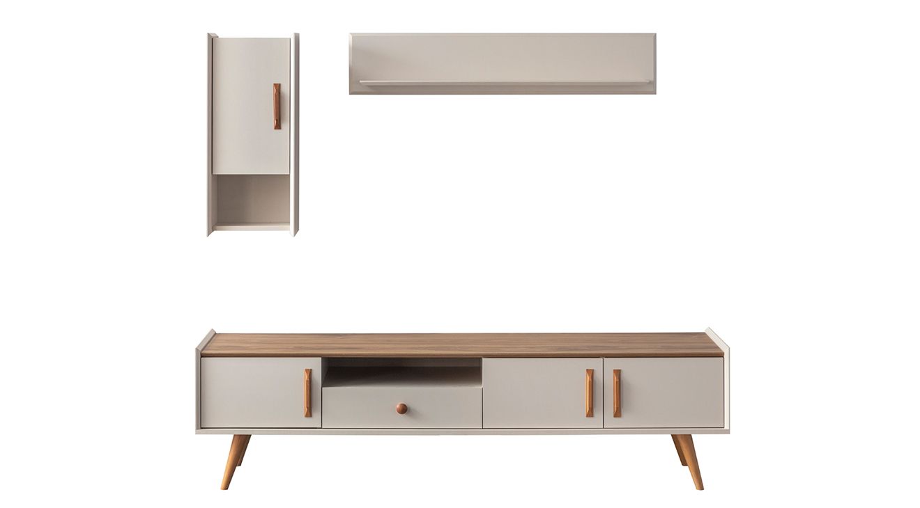 Giza Ahşap Ayaklı Tv Ünitesi TV Ünitesi