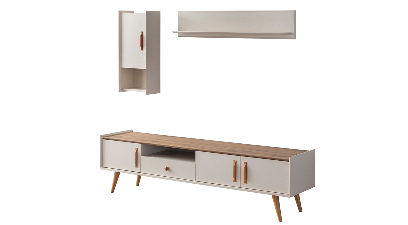 Giza Ahşap Ayaklı Tv Ünitesi TV Ünitesi