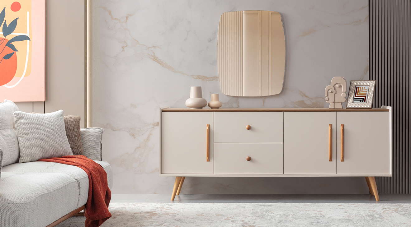 Giza Ahşap Ayaklı Yemek Odası Takımı Yemek Odası