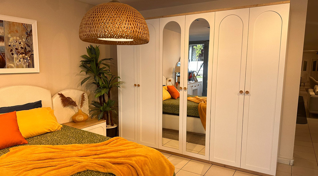 Bohem Aytaşı 6 Kapaklı Yatak Odası Takımı Yatak Odası