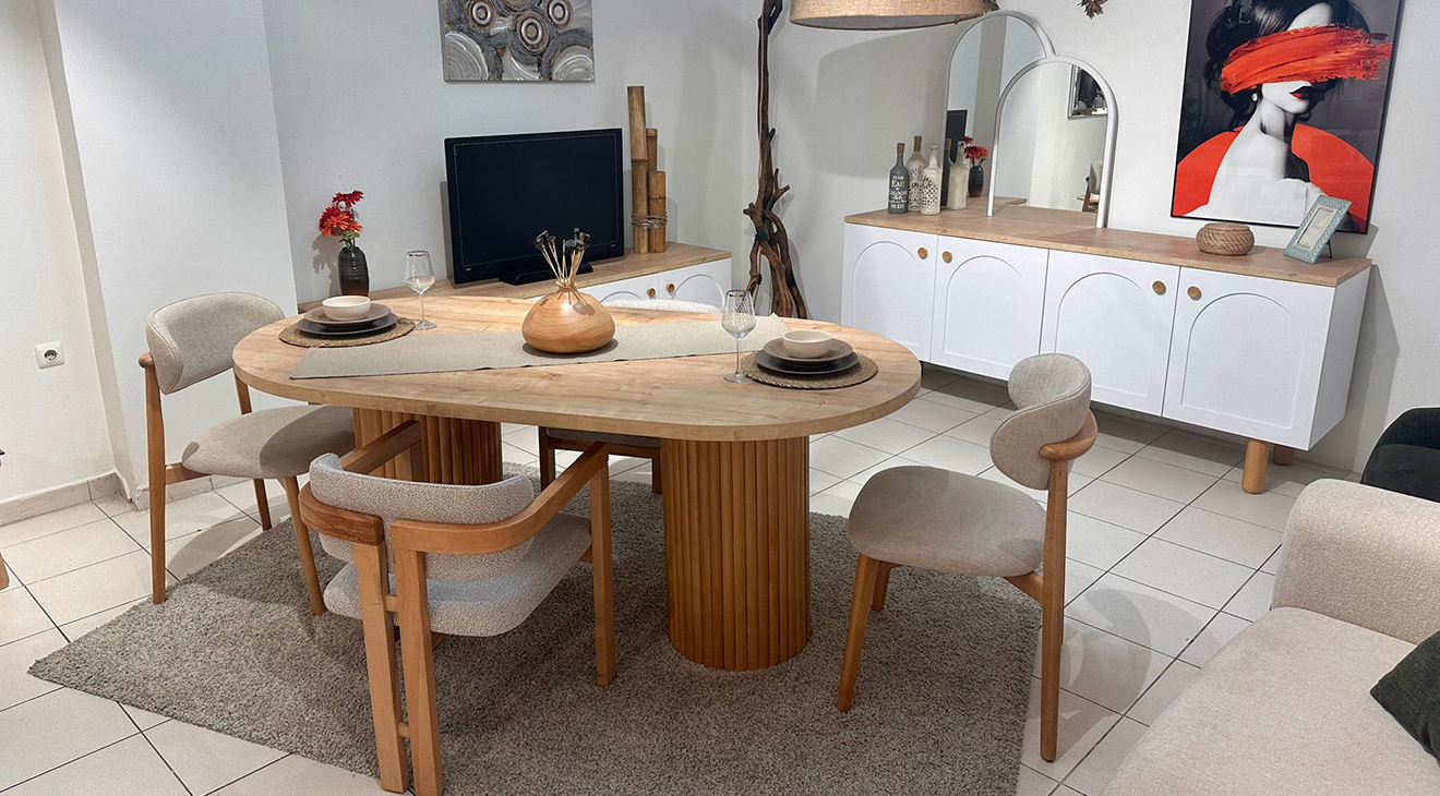 Bohem Yemek Odası Takımı Yemek Odası