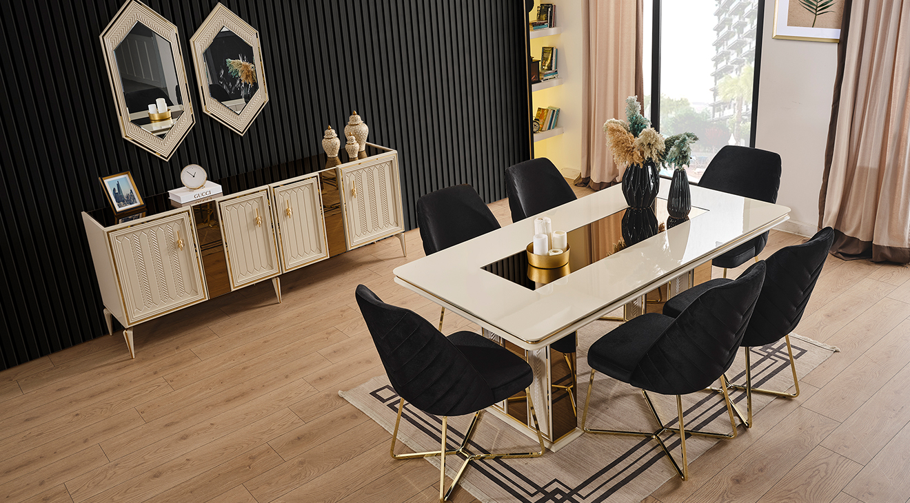 Velar Modern Yemek Odası Takımı Yemek Odası