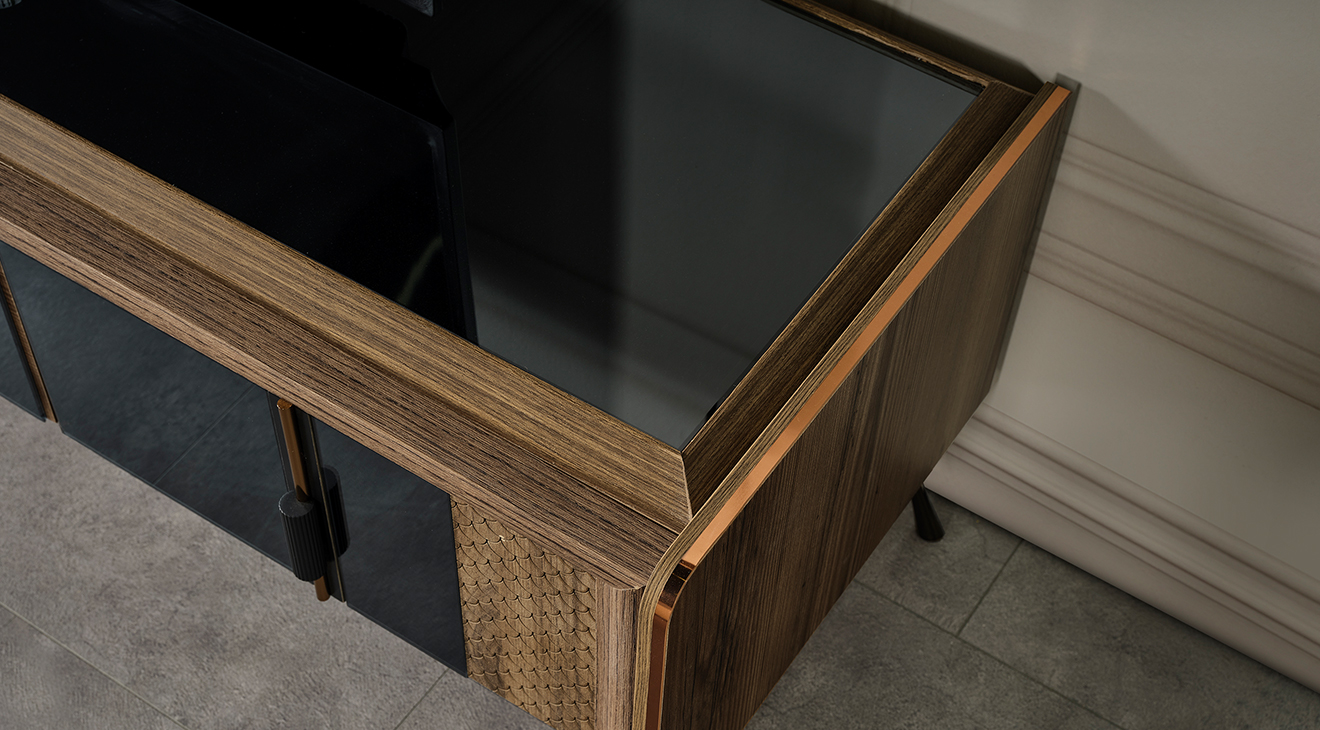 Retro Ceviz Tv Ünitesi TV Ünitesi