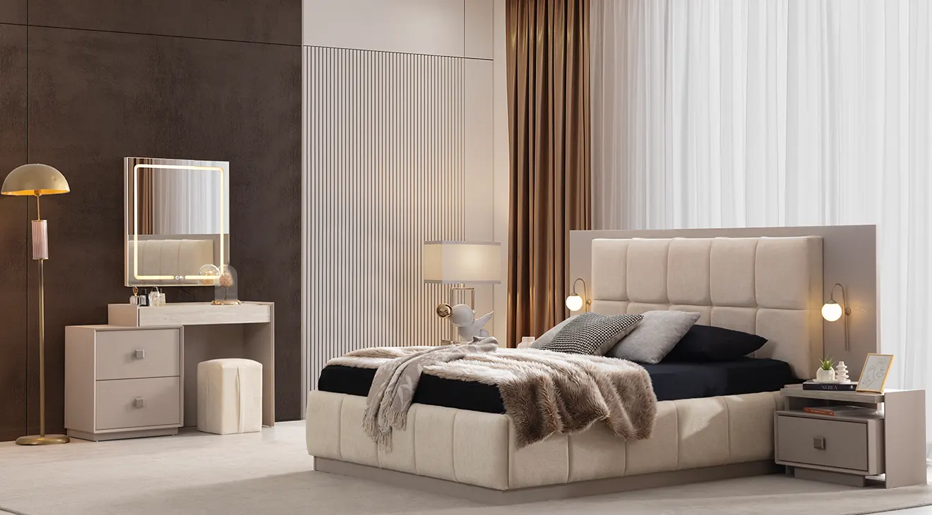 İnci 6 Kapaklı Yatak Odası Takımı Yatak Odası