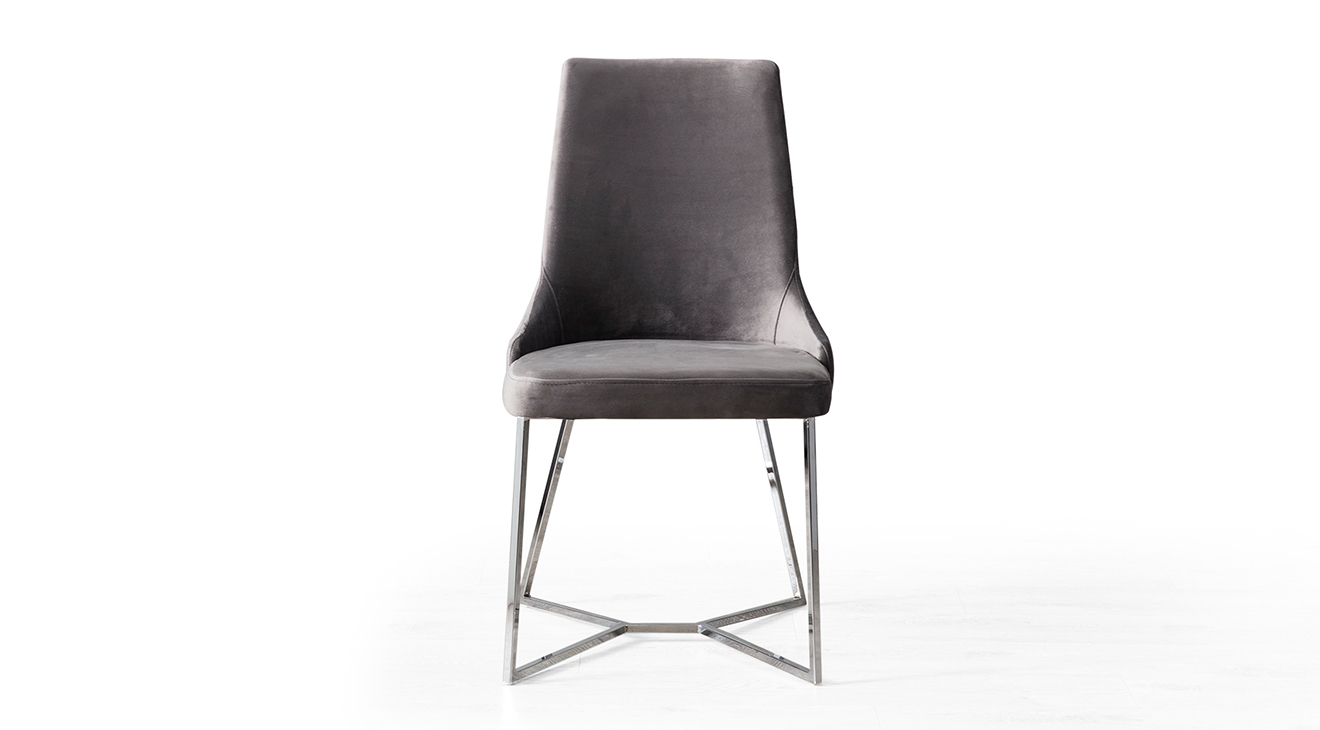 Aspendos Gümüş Metal Ayaklı Yemek Odası Takımı Yemek Odası