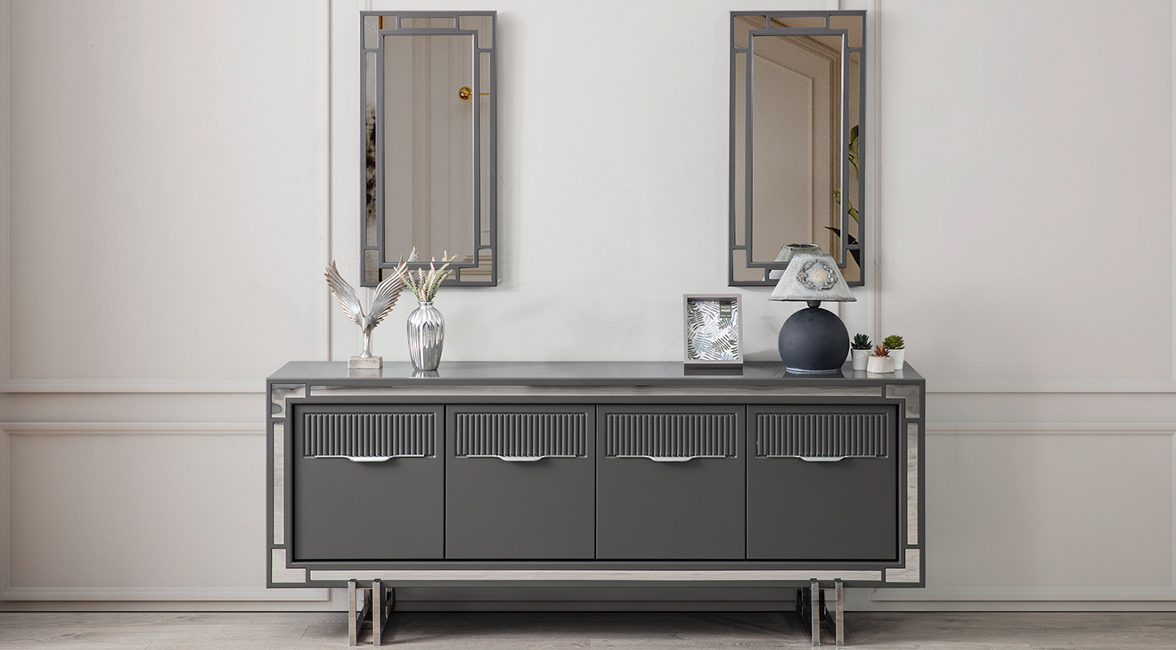 Sedef Metal Ayaklı Yemek Odası Takımı Yemek Odası