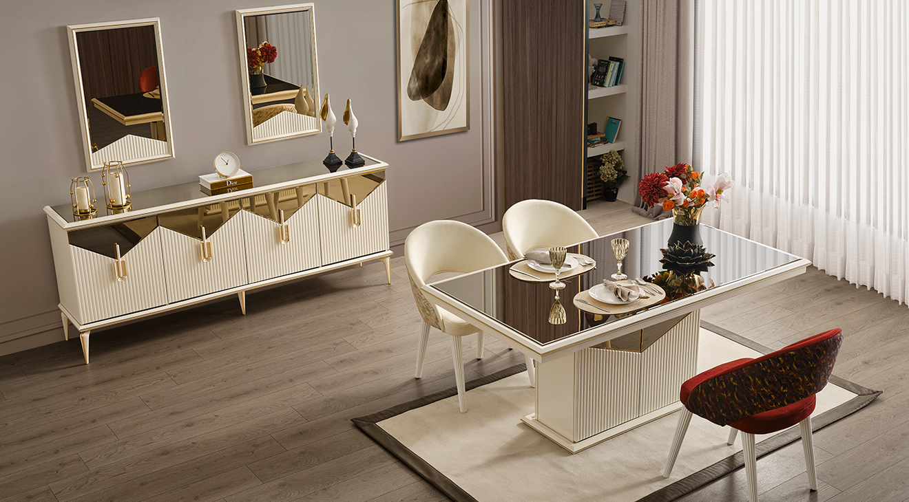 Side Modern Yemek Odası Takımı 2 Yemek Odası