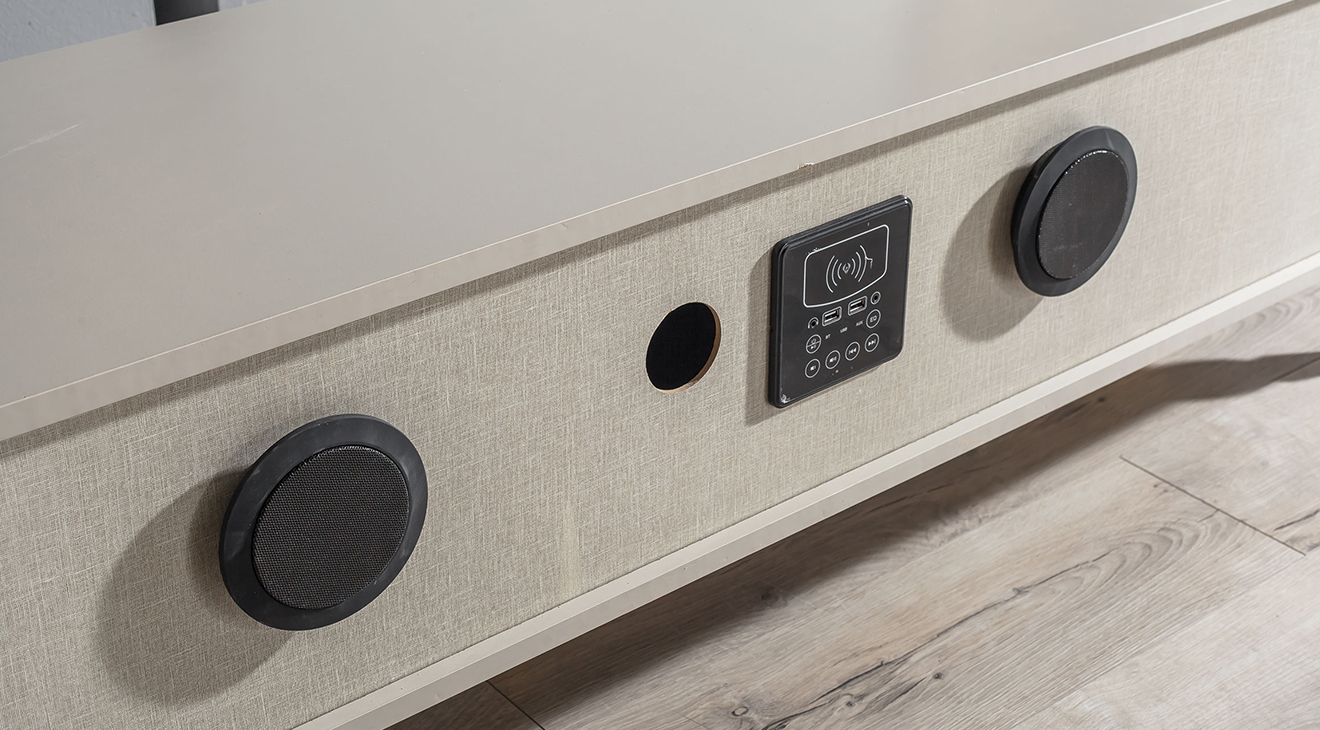 Kristal Şömineli Tv Ünitesi TV Ünitesi