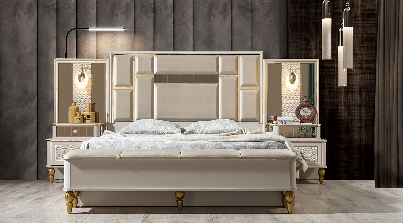 Kristal 6 Kapaklı Yatak Odası Takımı Yatak Odası