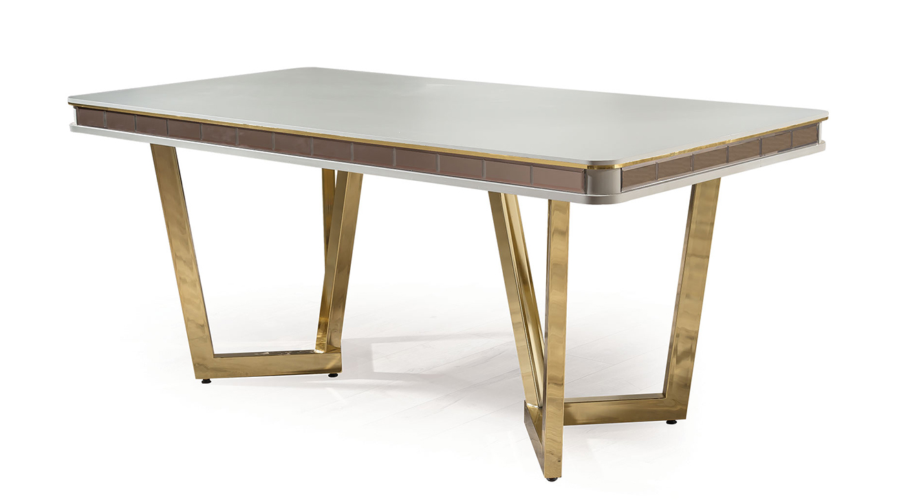 Kristal Gold Metal Ayaklı Yemek Odası Takımı Yemek Odası