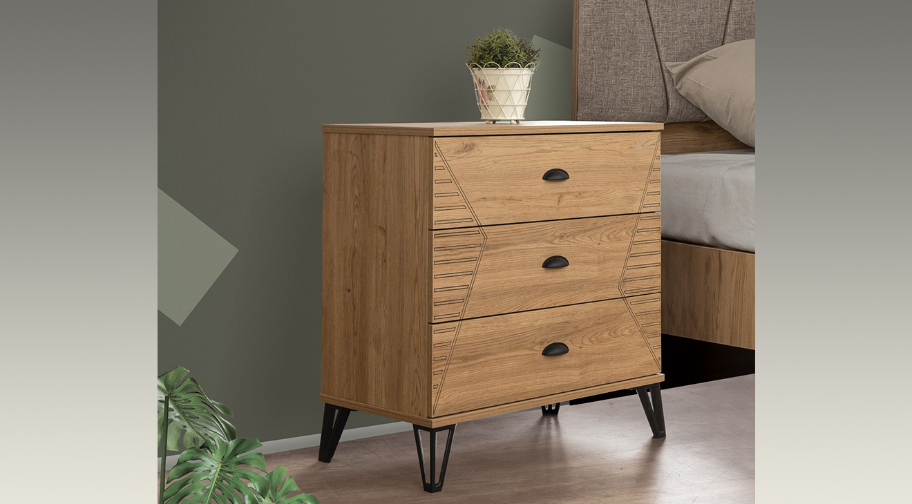 Milas Ceviz 3 Kapaklı Genç Odası Takımı Genç Odası