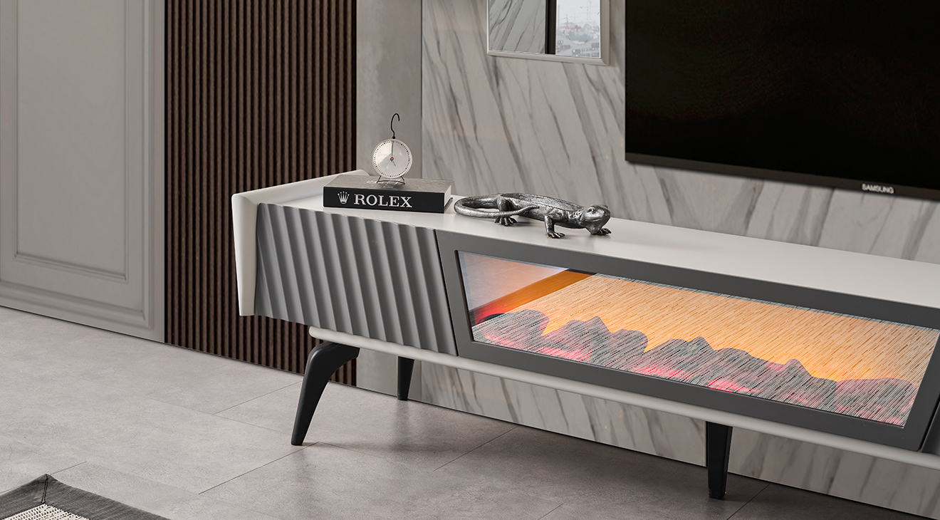 Gloria Şömineli Tv Ünitesi TV Ünitesi