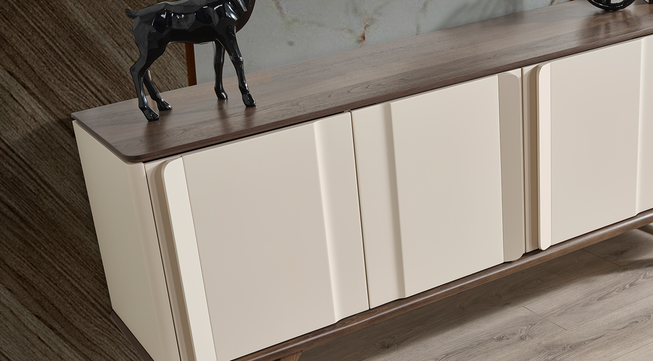 Oslo Ahşap Ayaklı Modern Yemek Odası Takımı Yemek Odası